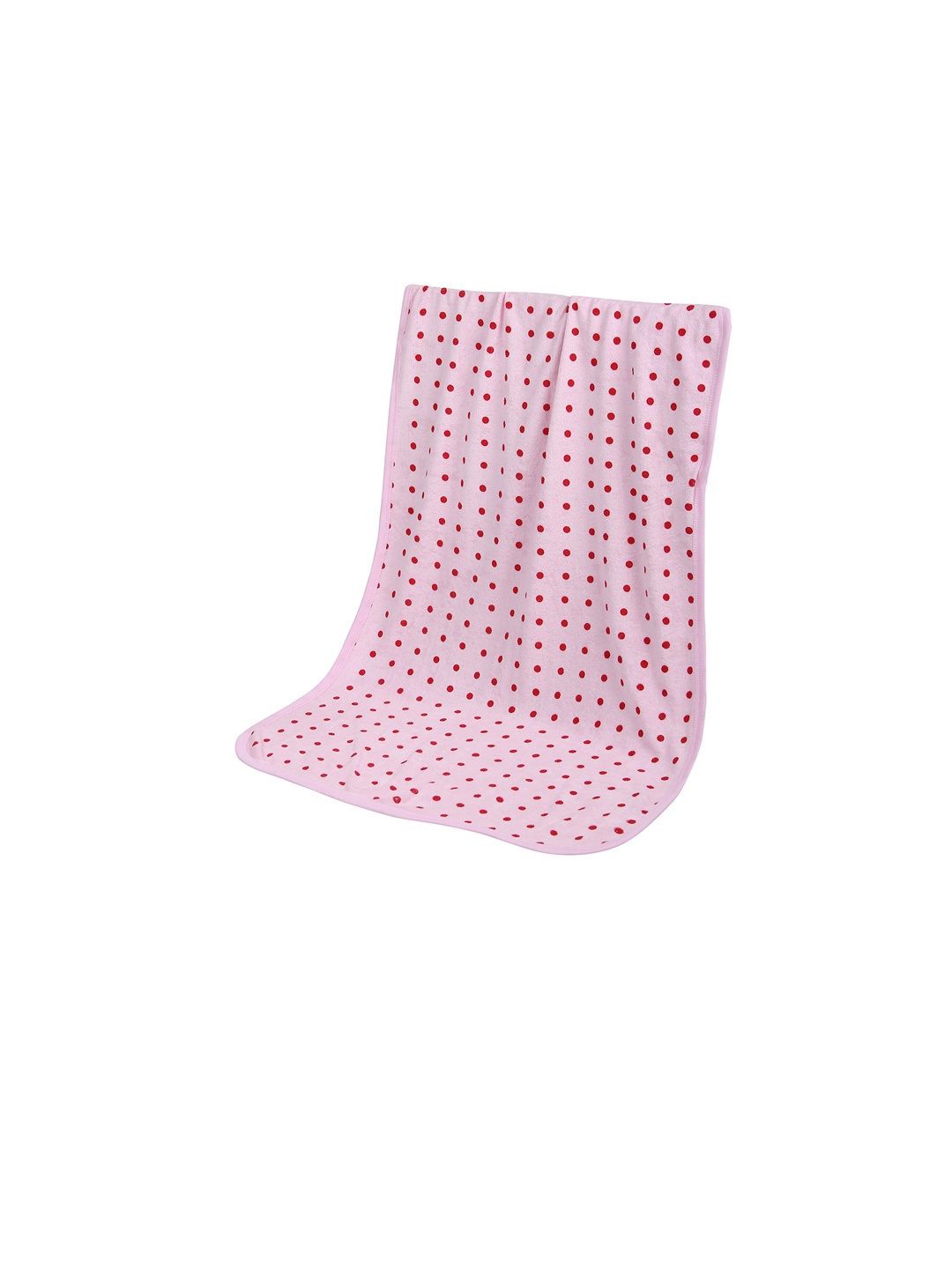 

Butterthief Infants Pink & White Printed 210 GSM Cotton Hooded Wrapper Bath Towel