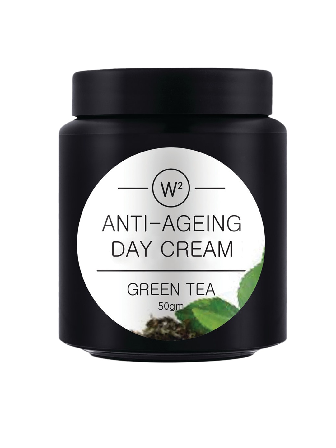 

W2 Why Wait Green Tea Anti-Aging Day Cream 50gm, Black