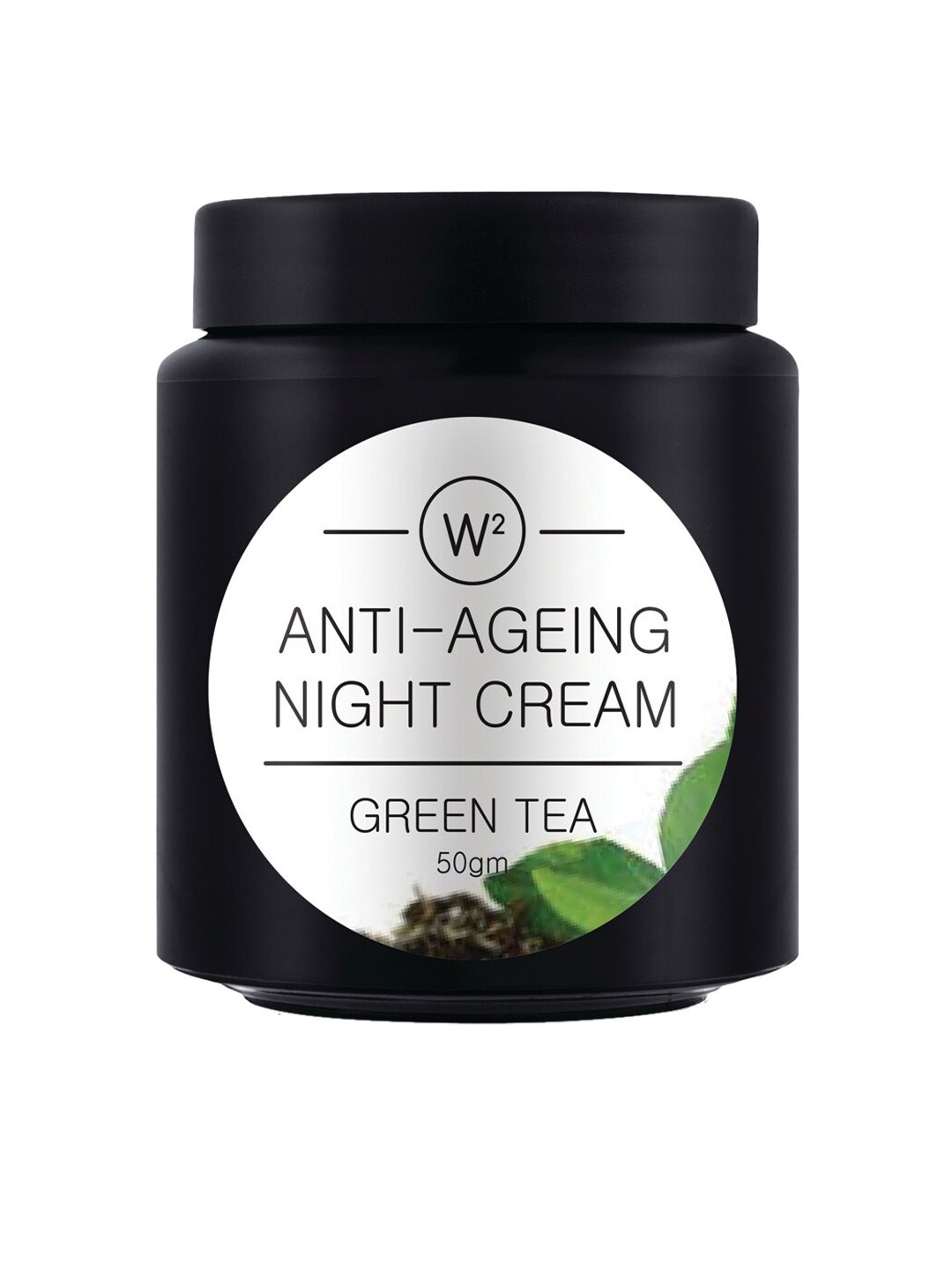 

W2 Why Wait Green Tea Anti-Aging Day Cream 50gm, Black