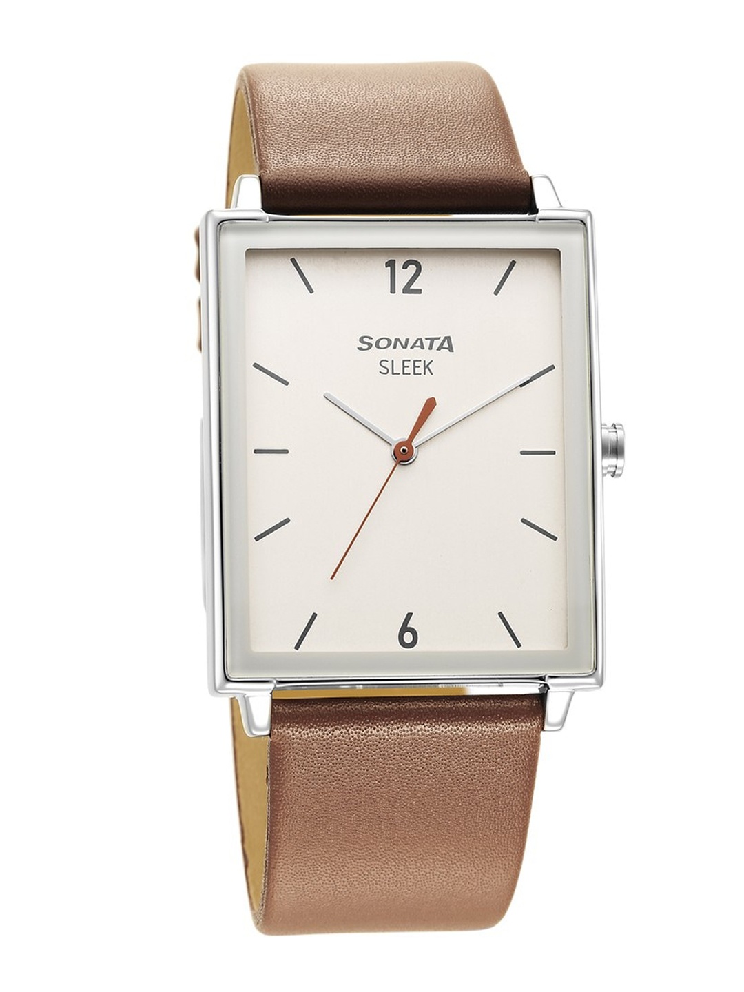 

Sonata Men Sleek 5.0 White Brass Dial & Leather Straps Analogue Watch 7148SL02