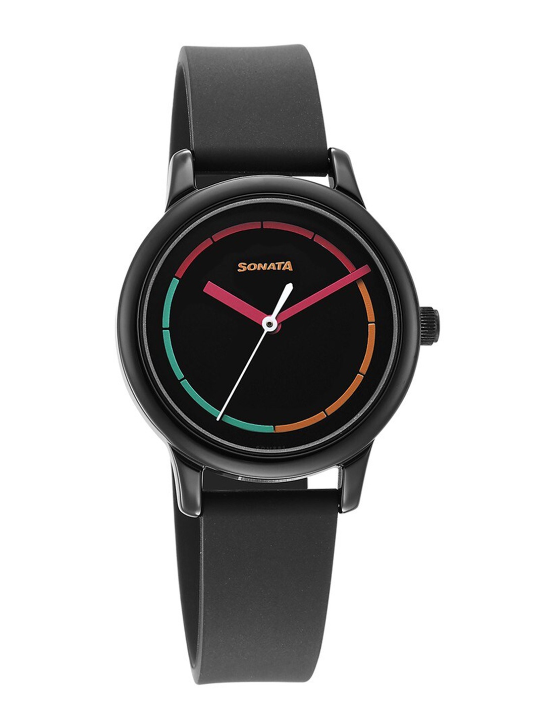 

Sonata Women Splash 3.0 Straps Analogue Watch 8178NP01, Black