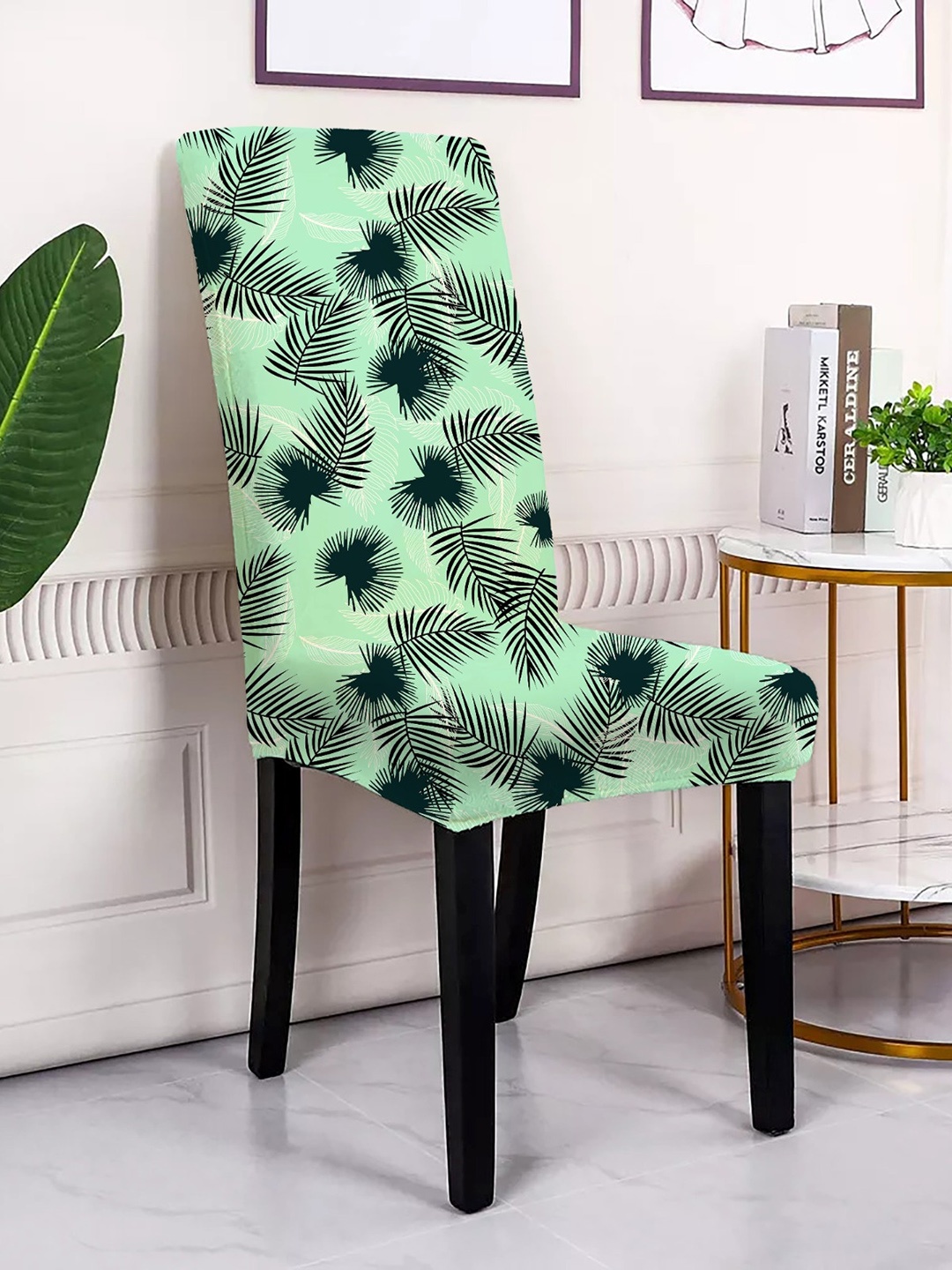 

Bajo's Green & Black 6 Pieces Printed Chair Covers