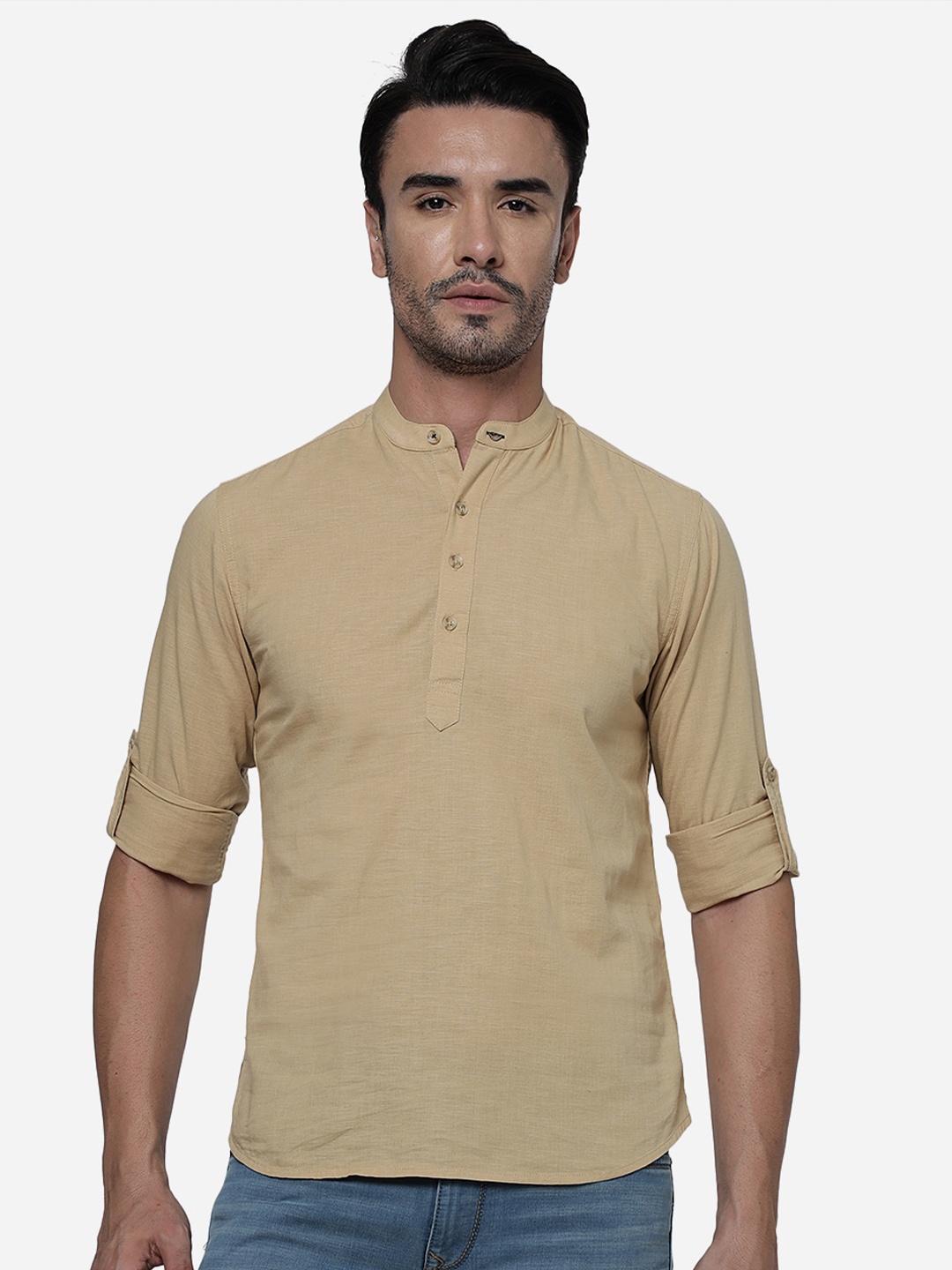 

Greenfibre Slim Fit Casual Pure Cotton Shirt, Khaki
