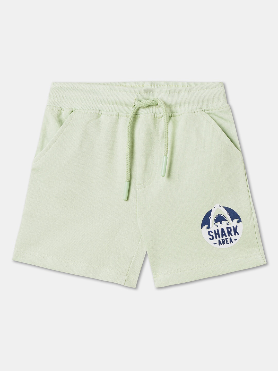 

R&B Infant Boys Regular Fit Mid-Rise Cotton Shorts, Green