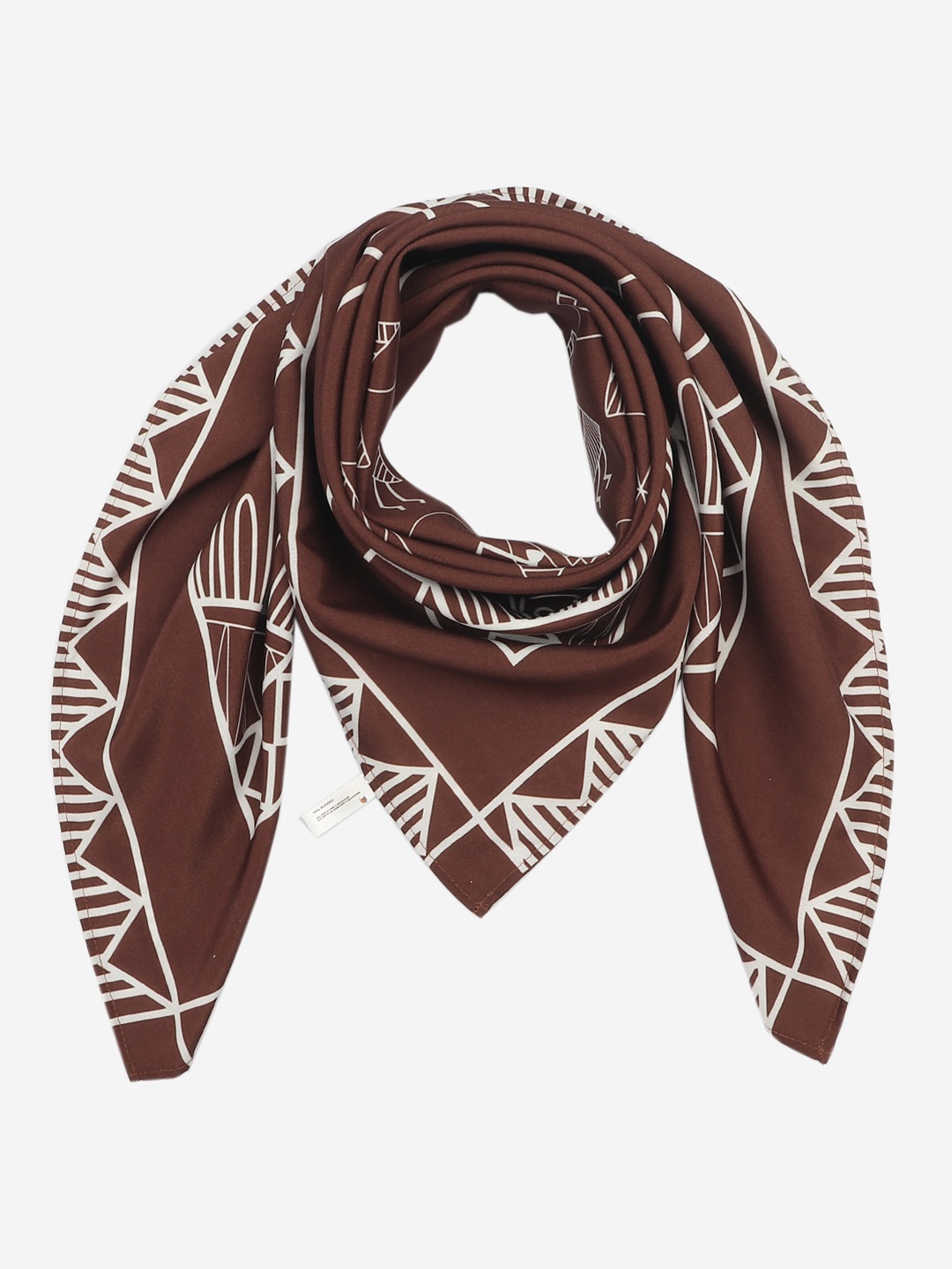 

Beau Design Women Printed Scarf, Brown