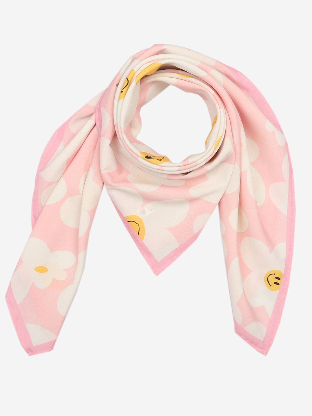 

Beau Design Women Printed Scarf, Pink