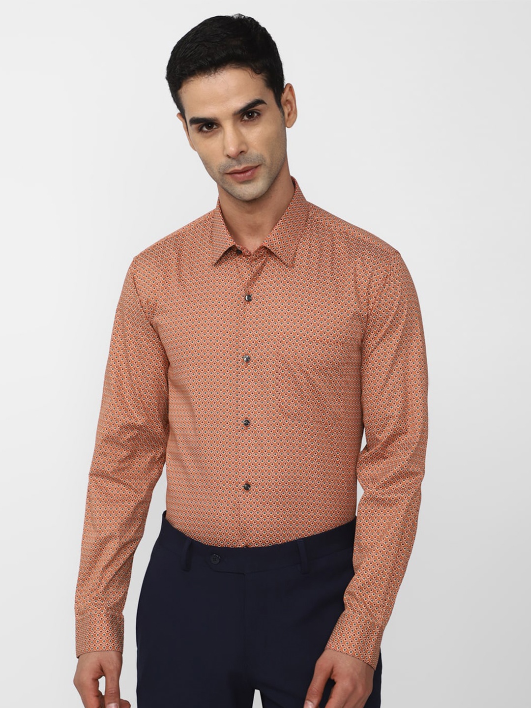 

Peter England Micro Ditsy Printed Pure Cotton Formal Shirt, Multi