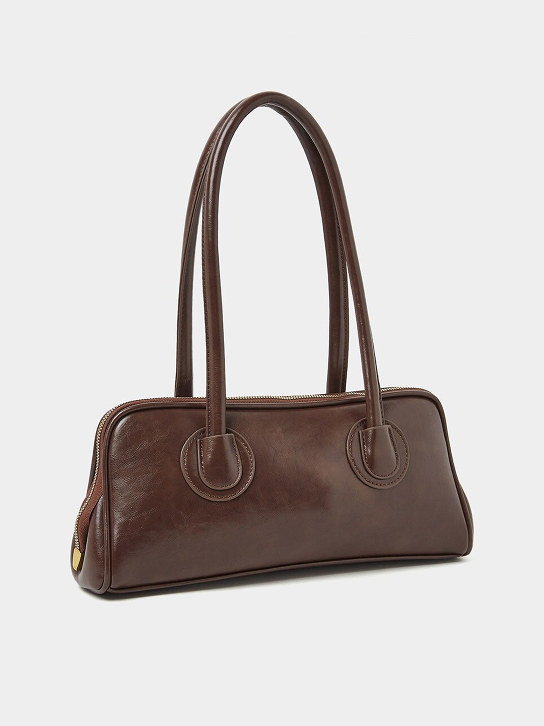

Styli Structured Shoulder Bag, Brown