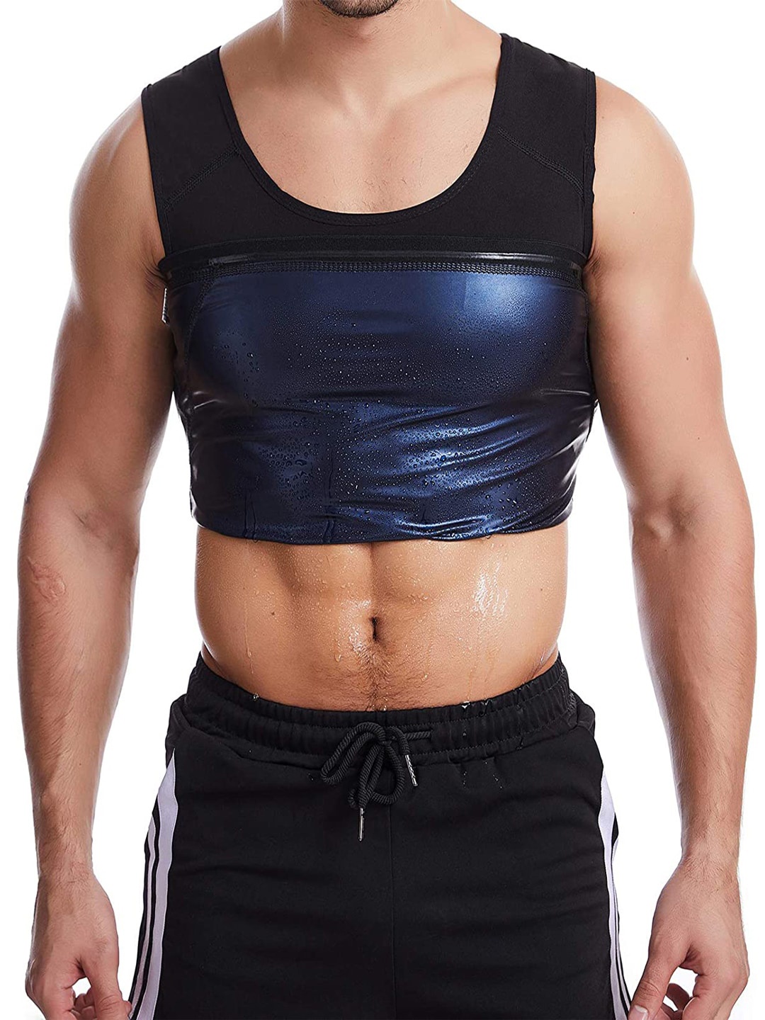 

ZURU BUNCH Sweat Shaper Innerwear Vest RT-372, Black