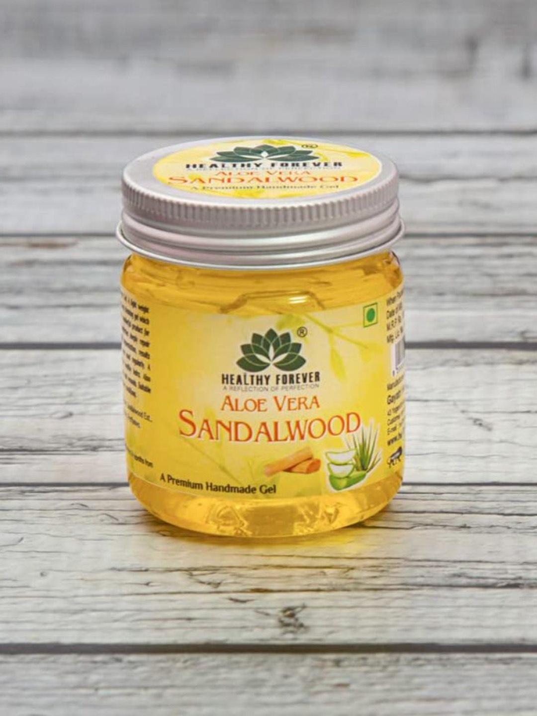 

HEALTHY FOREVER Sandalwood Gel with Aloe Vera To Remove Acne Scars - 120g, Yellow