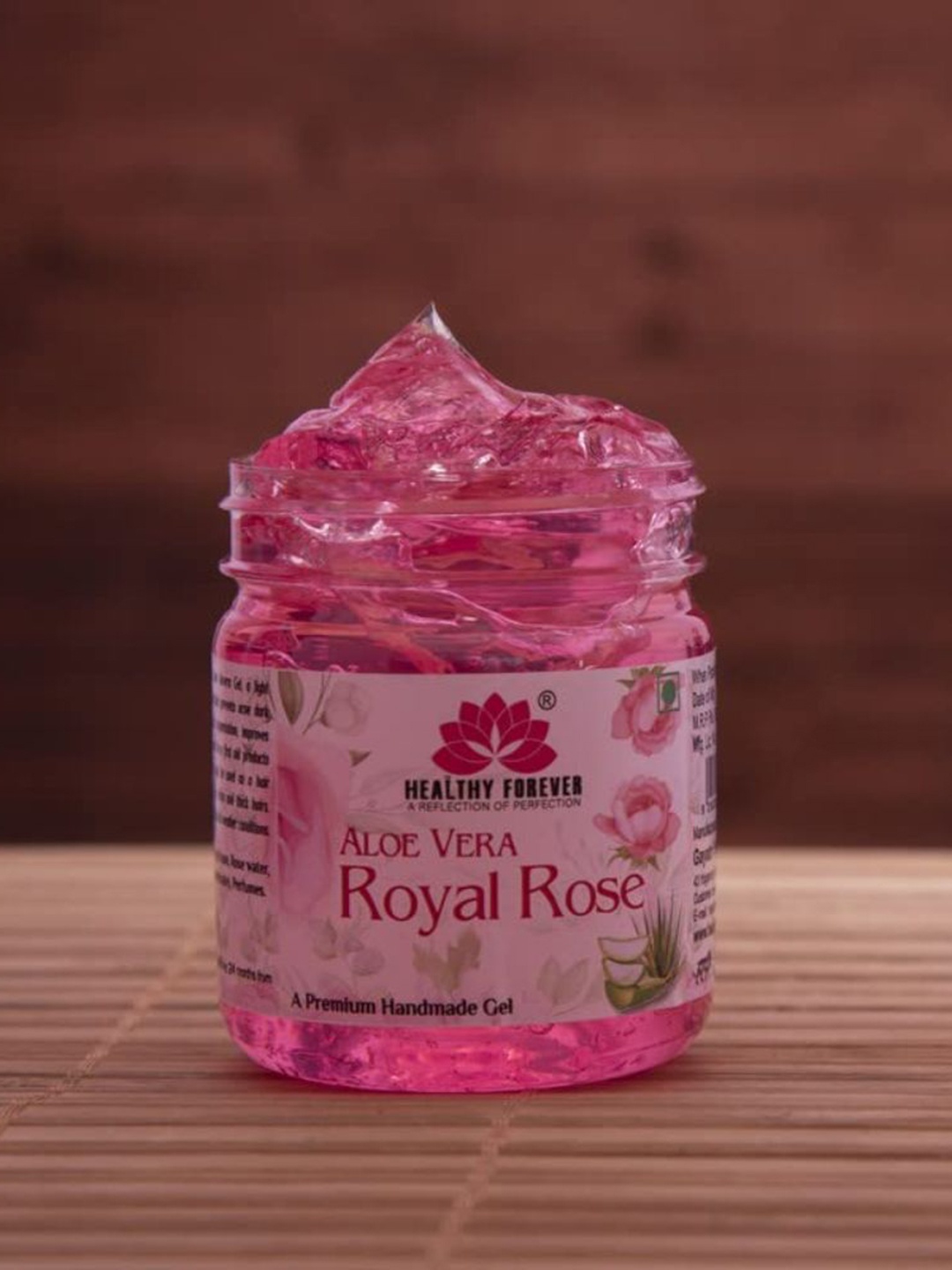 

HEALTHY FOREVER Royal Rose Gel with Aloe Vera For Skin Brightening - 120g, Pink