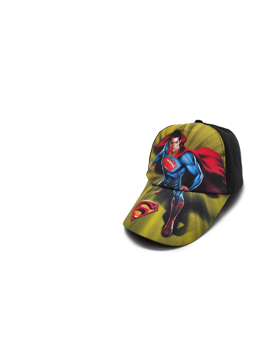 

JENNA Boys Superman Printed Baseball Cap, Black
