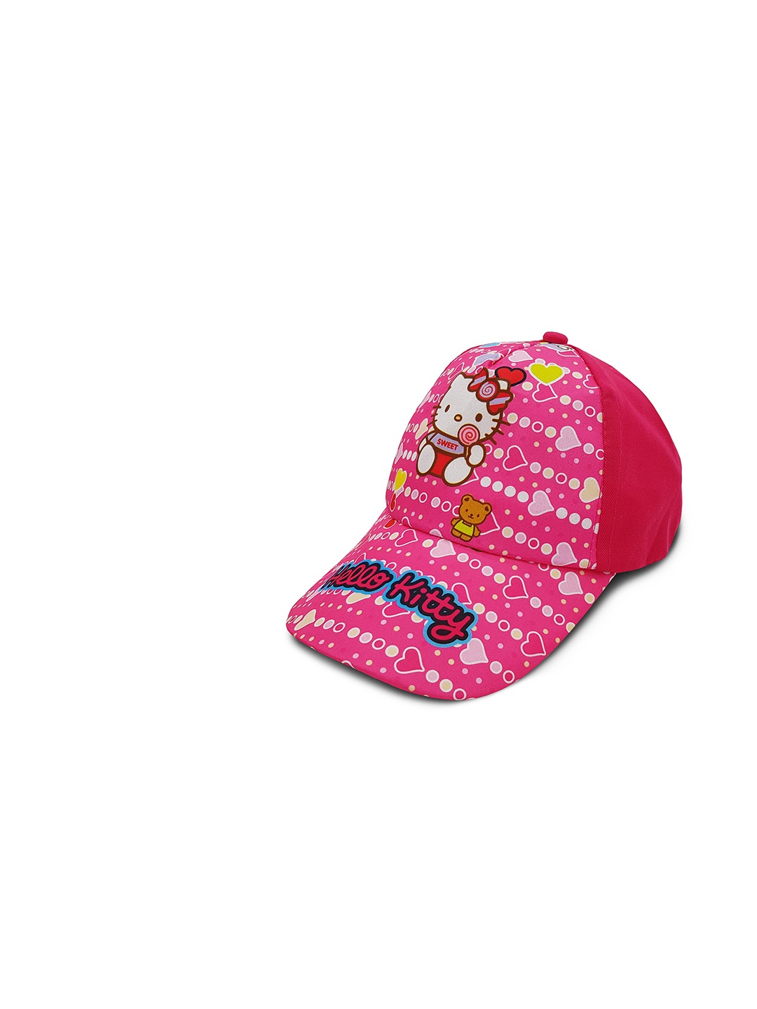 

JENNA Unisex Kids Hello Kitty Printed Baseball Cap, Pink