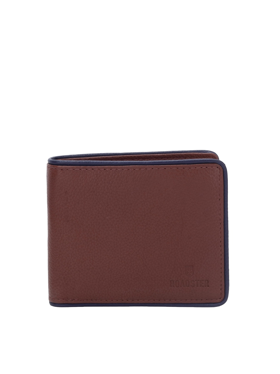 

The Roadster Lifestyle Co. Men Brown Leather Two Fold Wallet