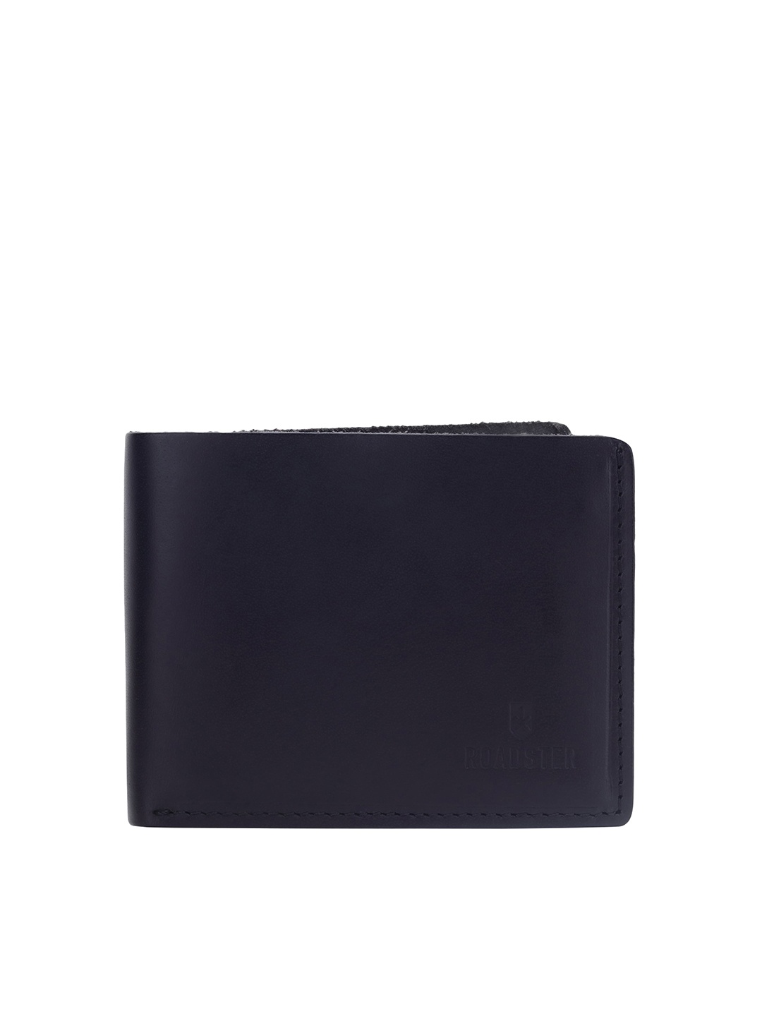 

Roadster Black Men Leather Two Fold Wallet