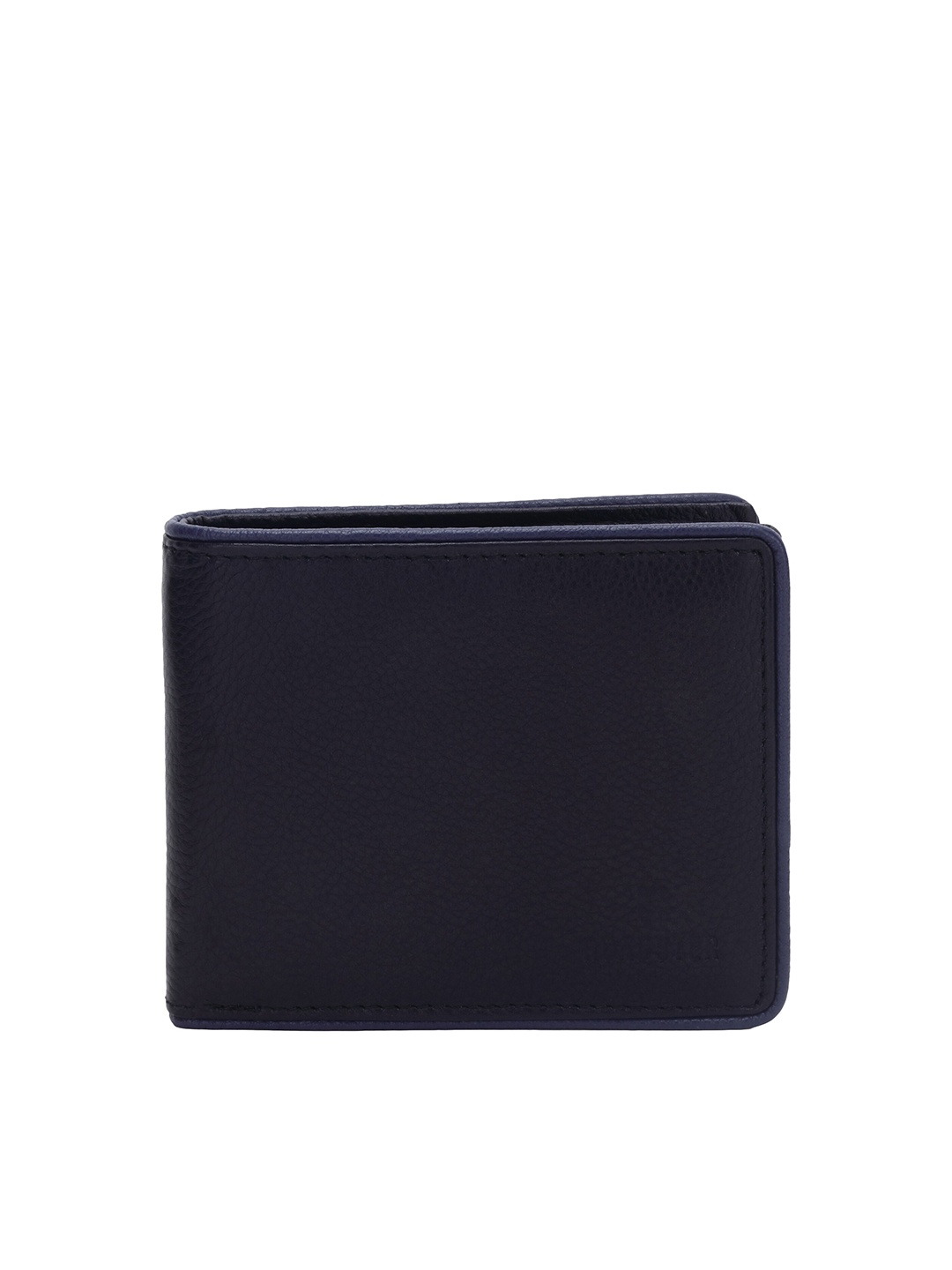 

Roadster Black Men Leather Two Fold Wallet, Navy blue