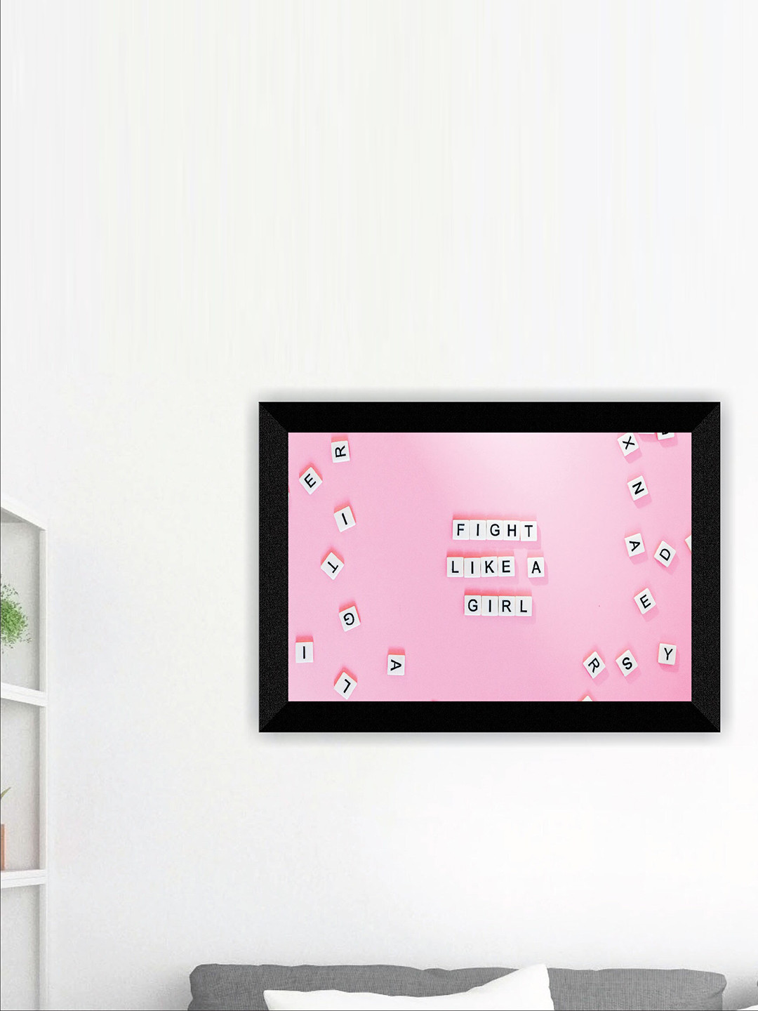 

SAF Pink & White Motivational Painting Wall Art