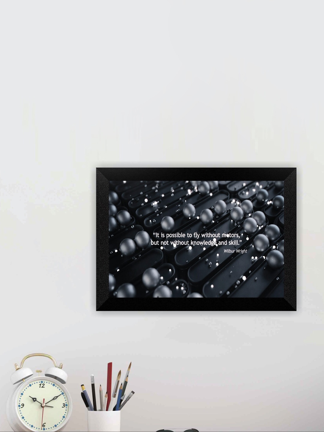 

SAF Black Motivational Wall Painting