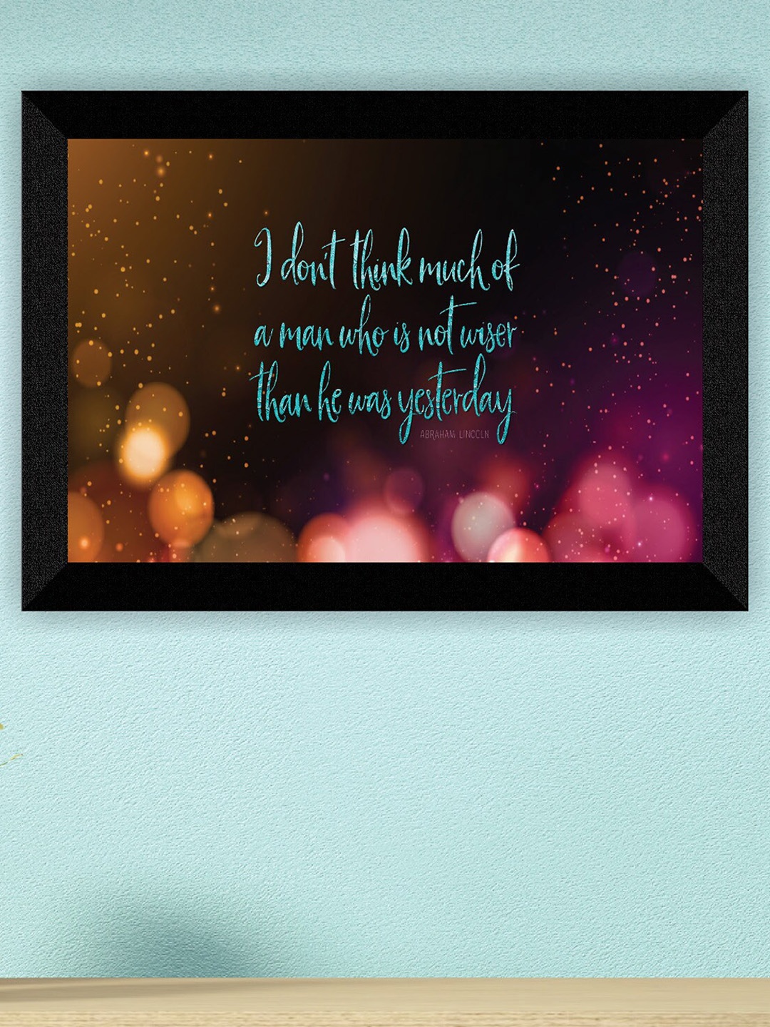 

SAF Black Motivational Wall Painting