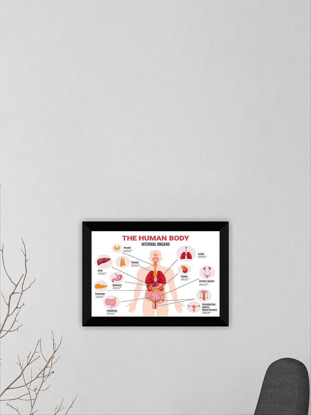 

SAF White & Beige Human Body Wall Art