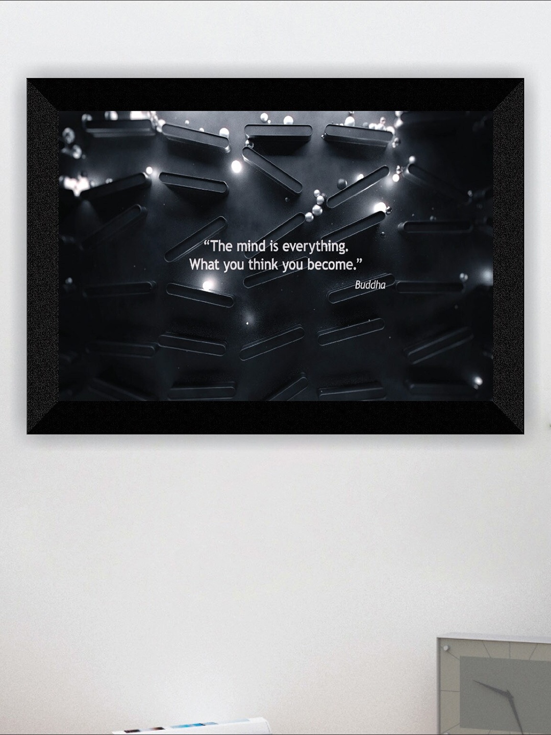 

SAF Black Motivational Quotes Printed Wall Art