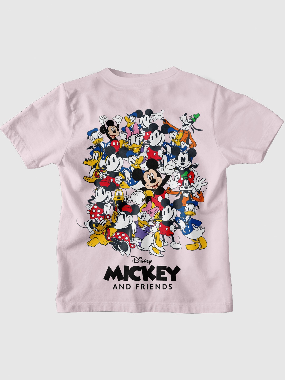 

BONKIDS Boys Mickey & Friends Printed Cotton T-shirt, Pink