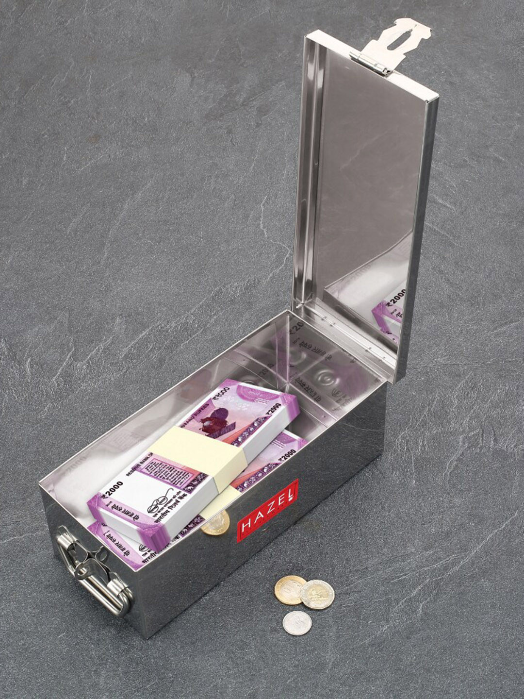 

HAZEL Jewellery Box Organiser With Locking System, Silver