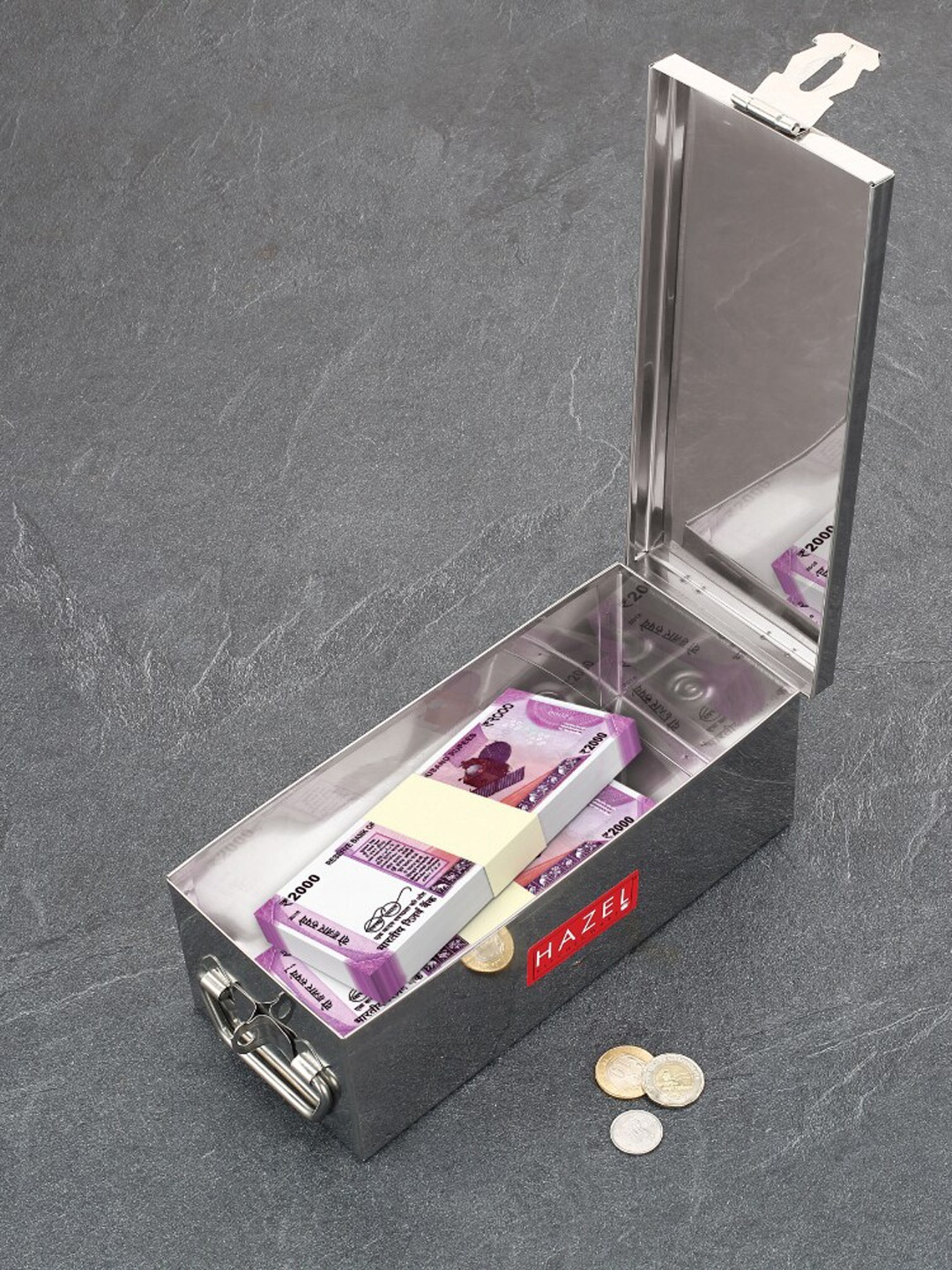

HAZEL Jewellery Box Organiser With Locking System, Silver
