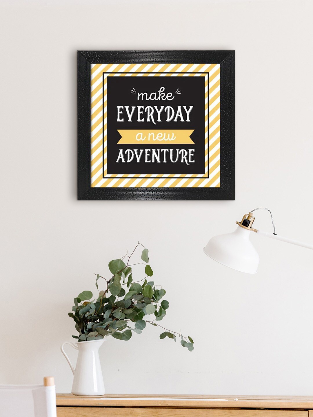 

Gallery99 Black & Yellow Motivational Quote Texture Paper Wall Art