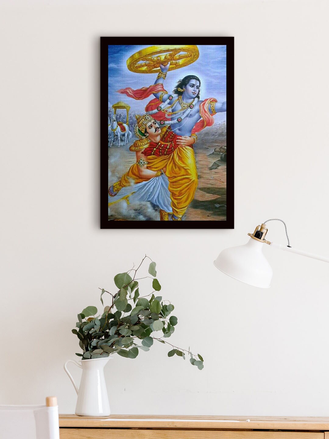 

Gallery99 Blue & Yellow Vishnu Painting Wall Art