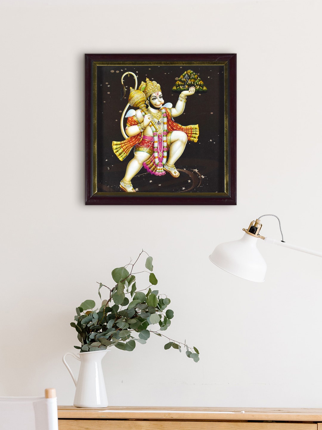 

Gallery99 Black & Beige Lord Hanuman Wall Art