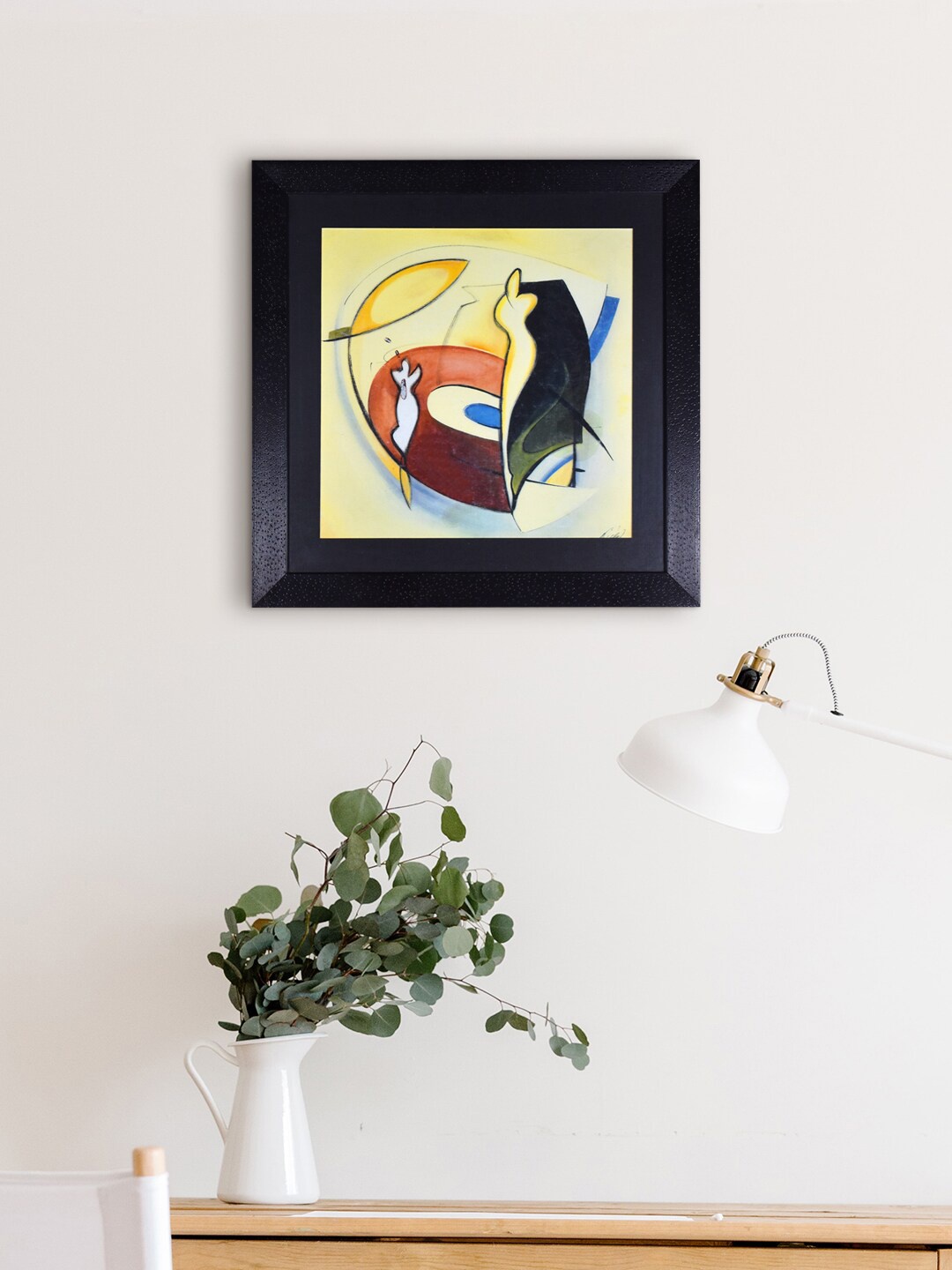 

Gallery99 Black and yellow Abstract Painting Wall Art