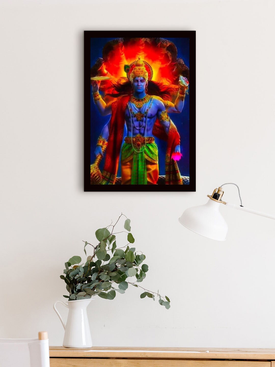 

Gallery99 Blue & Red Framed Painting Wall Art