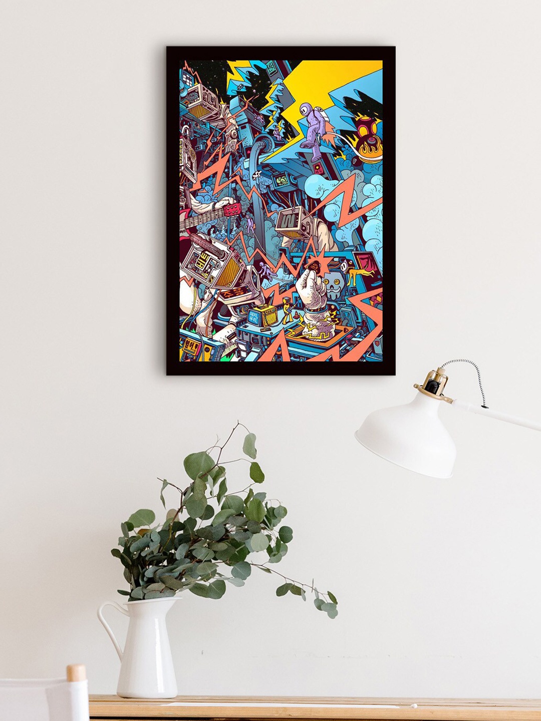 

Gallery99 Black & Blue Abstract Wall Art