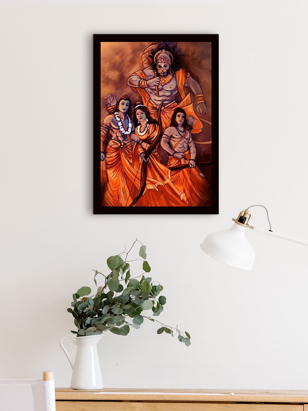 

Gallery99 Orange Ram Laxman Sita Painting Wall Art