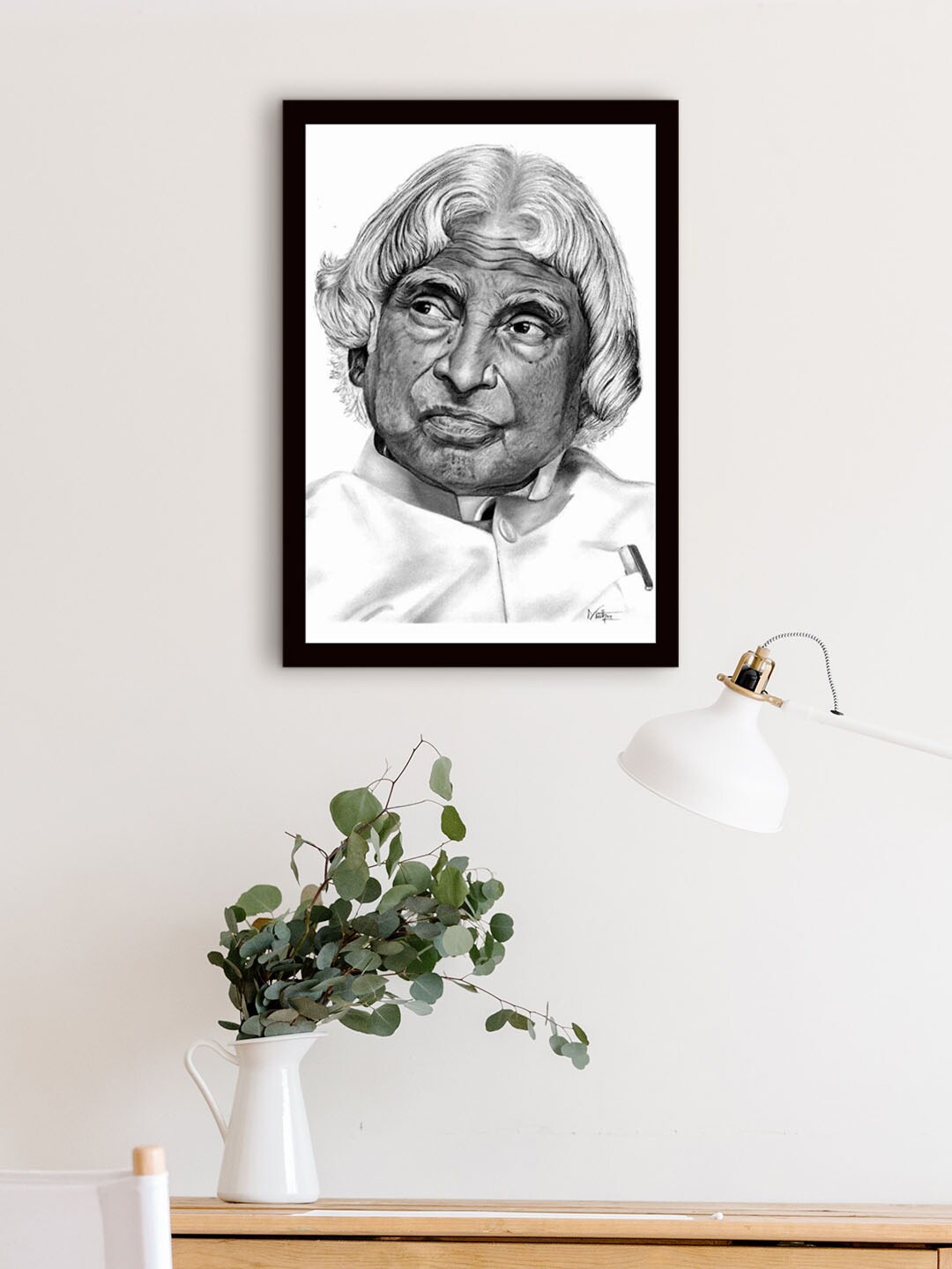 

Gallery99 Grey & Black A. P. J. Abdul Kalam Textured Framed Wall Art