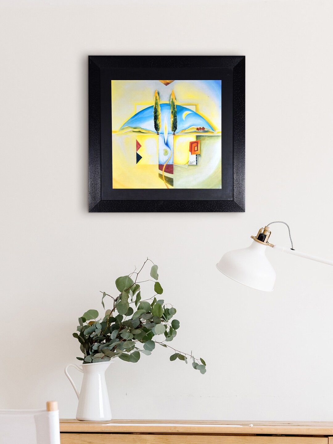 

Gallery99 Yellow & Black Abstract Painting Wall Art