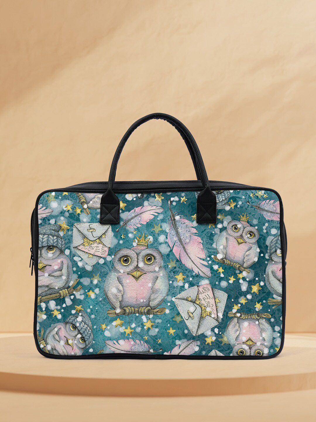 

Crazy Corner Printed Water Resistant Laptop Bag, Green