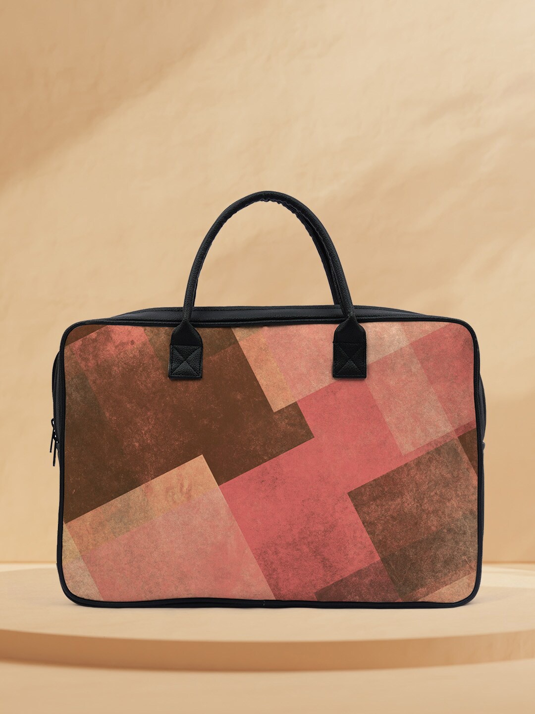 

Crazy Corner Printed Water Resistant Laptop Bag, Brown