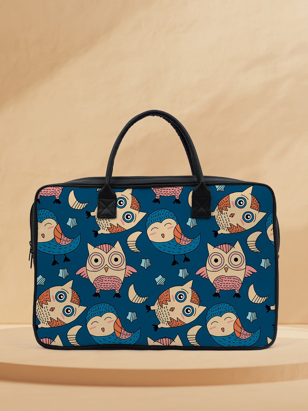 

Crazy Corner Printed Water Resistant Laptop Bag, Blue