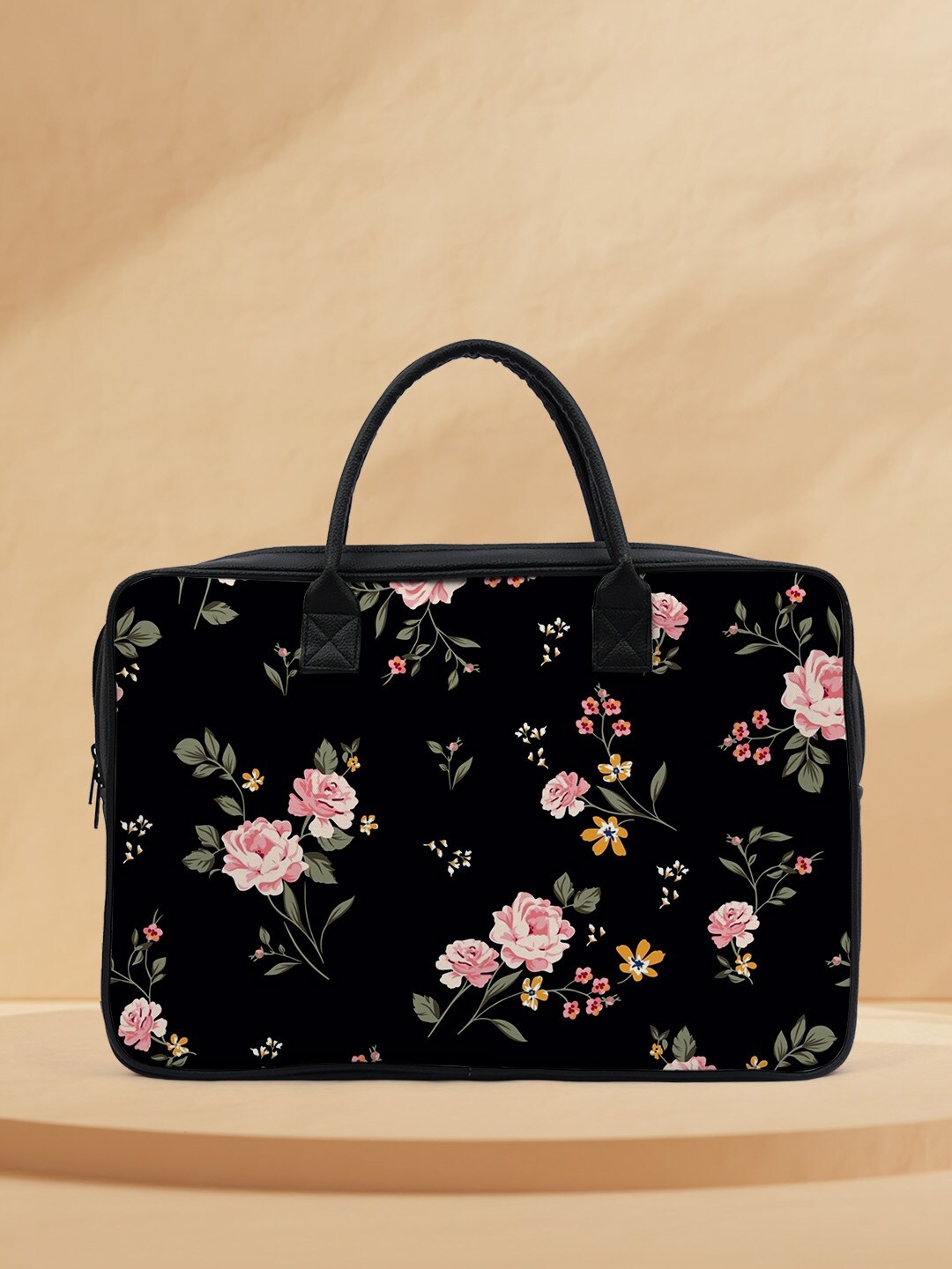 

Crazy Corner Printed Water Resistant Laptop Bag, Black