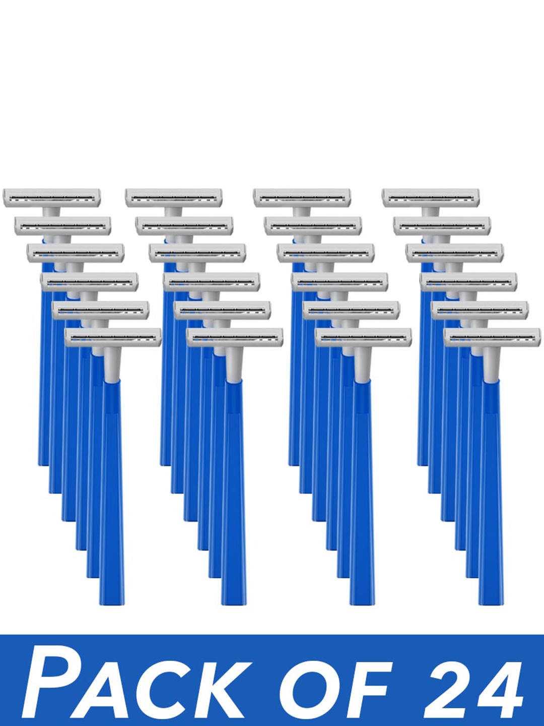 

ZLADE Men Set Of 24 Eazyglide II Twin-Blade Razors, Blue