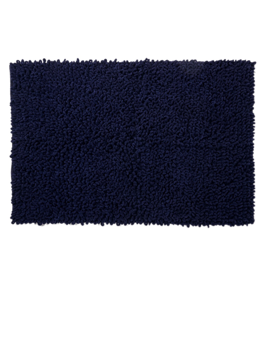 

The Label Life Navy-Blue Textured 1000 GSM Cotton Bath Rug