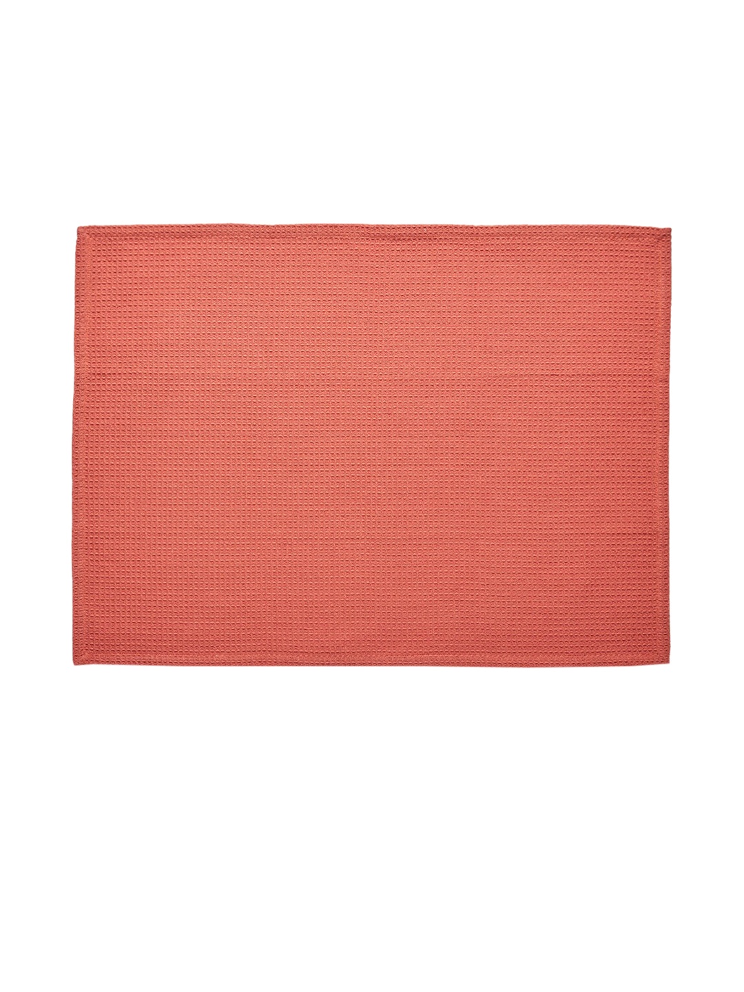 The Label Life Coral Pink Self-Designed 400 GSM Cotton Hand Towel