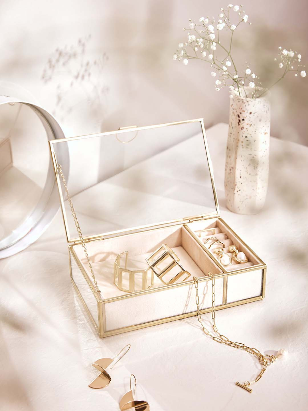 

The Label Life White Jewellery Box Organiser