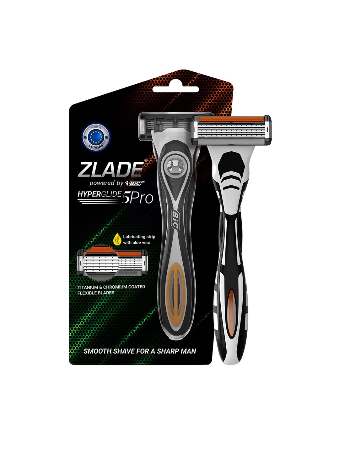 

ZLADE Men HyperGlide5 PRO Shaving Razor, White