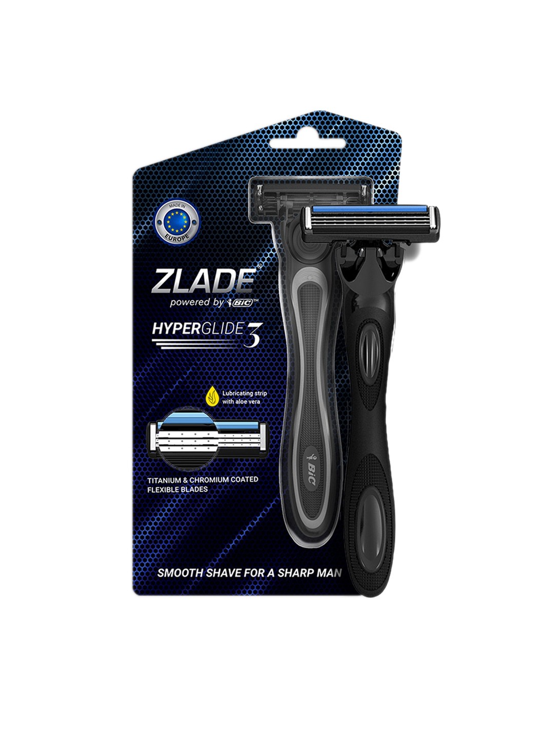 

ZLADE Men HyperGlide3 Advanced Shaving Razor, Blue