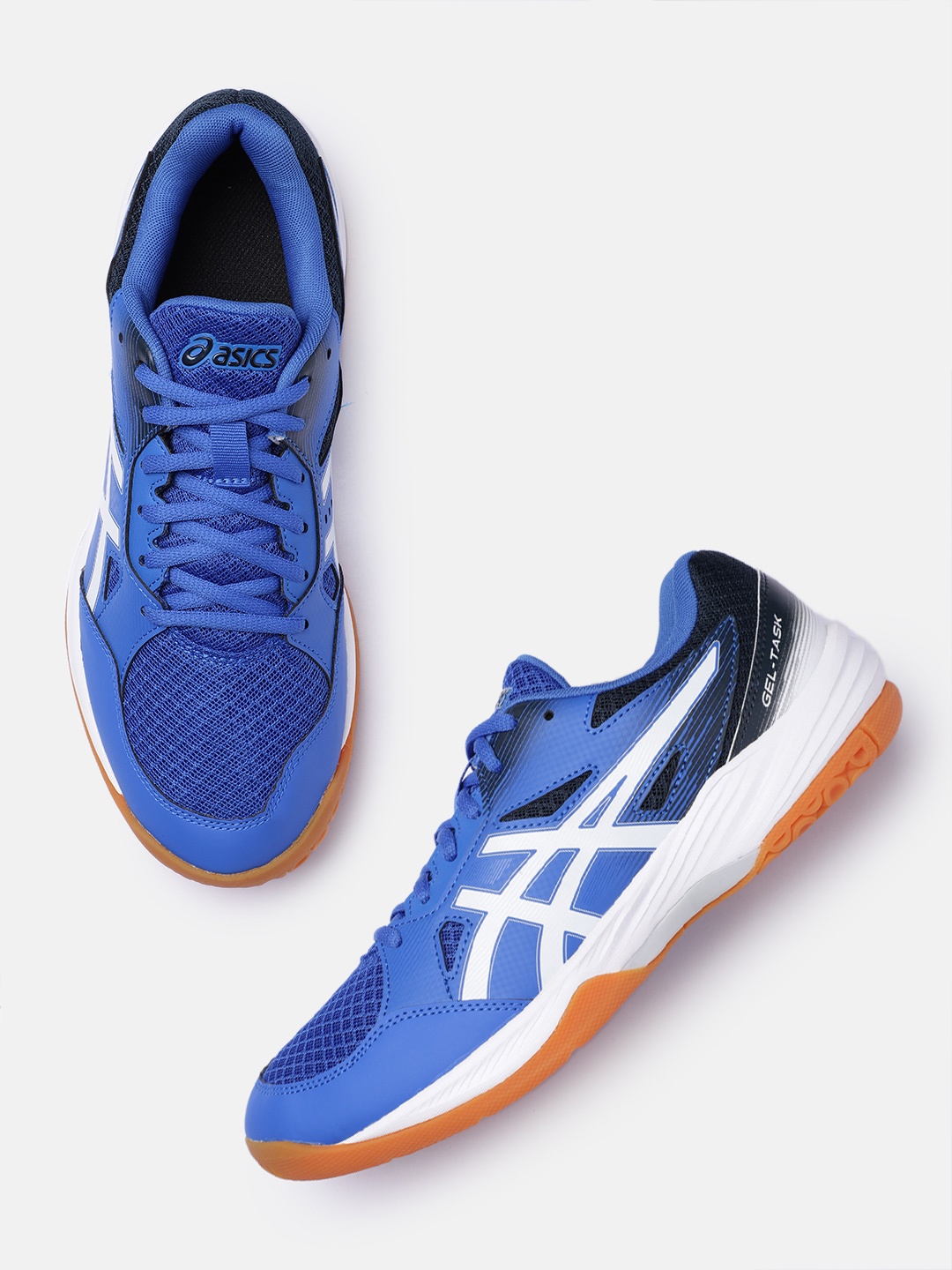 

ASICS Men Gel Task 3 Non-Marking Volleyball Shoes, Blue