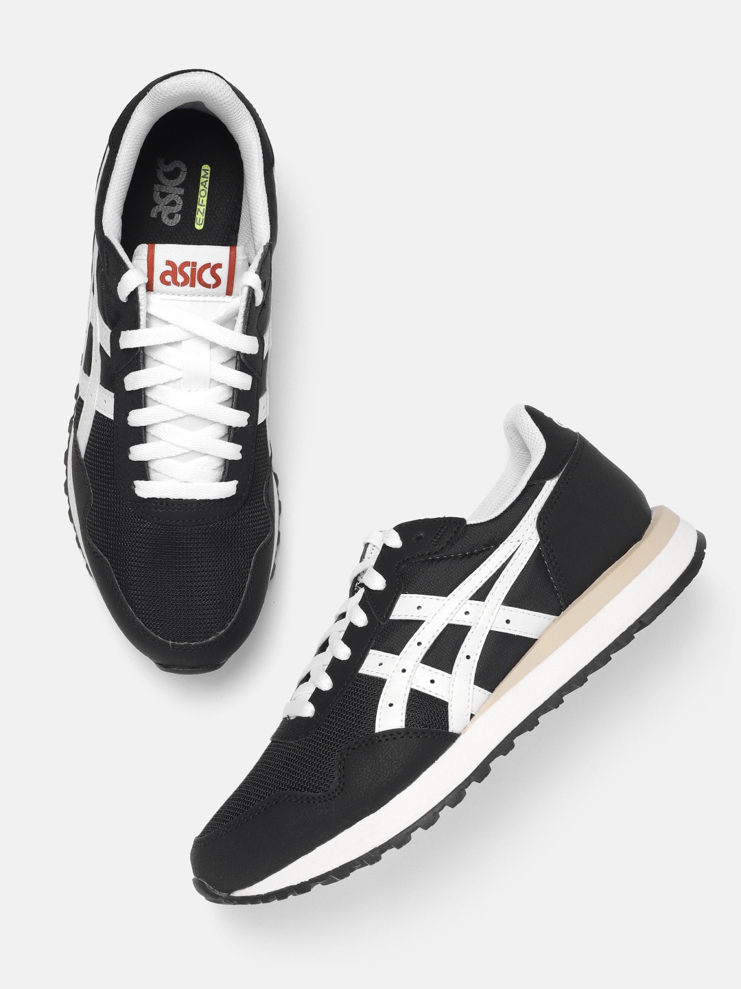 

ASICS Men Woven Design TIGER RUNNER II Sneakers, Black