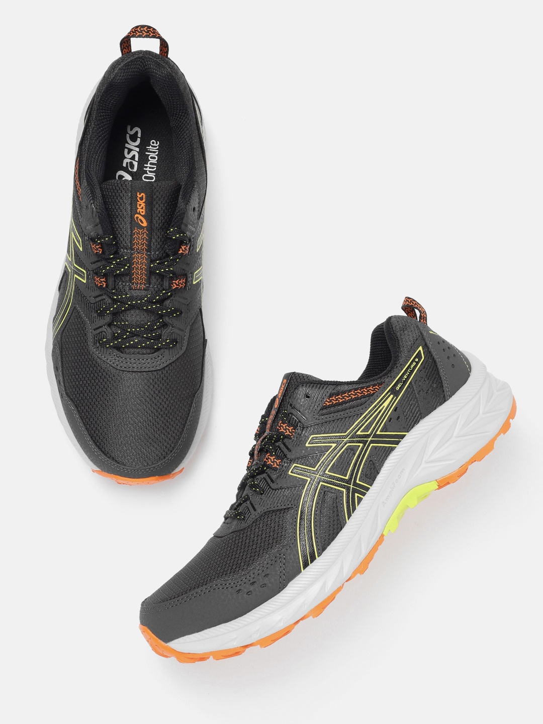 

ASICS Men Woven Design GEL-VENTURE 9 Running Shoes, Grey